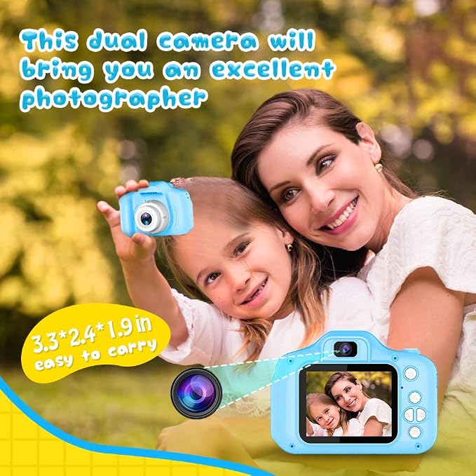 Seckton Upgrade Kids Selfie Camera, Christmas Birthday Gifts - Image 3