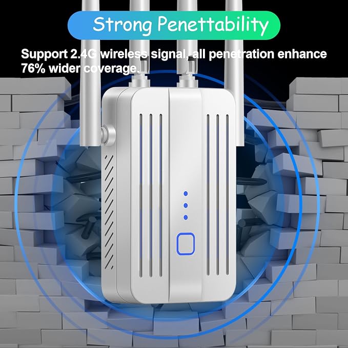 WiFi Extender Signal Booster for Home: WiFi Repeater Long Range Up to 9995 Sq. - Image 4