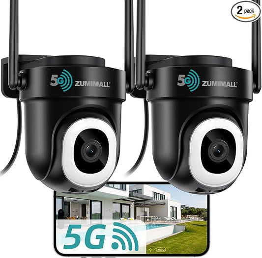 ZUMIMALL 2K Wired Outdoor Camera, 2.4G/5G WiFi Security Camera, 24/7 Recording by ZUMIMALL