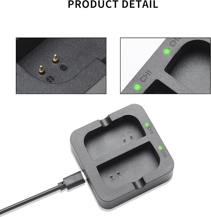 Battery Charger for Ring Rechargeable Battery, Dual Port Battery Charger - Image 3