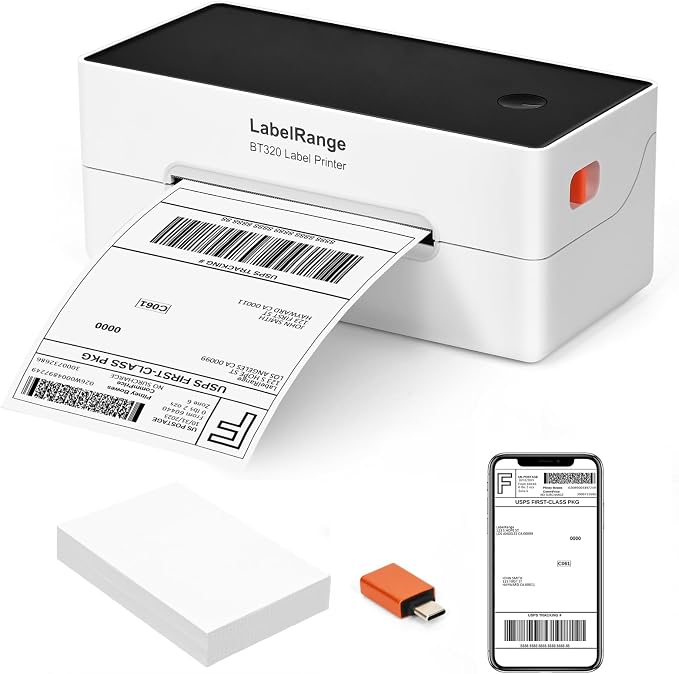LabelRange Ecommerce Label Printer 4x6, Thermal Shipping Label Printer by LabelRange