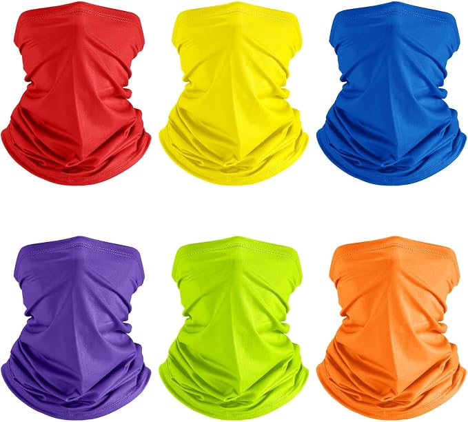 Geyoga 6 Pieces Summer UV Protection Cooling Neck Gaiter Face Clothing Neck by Geyoga