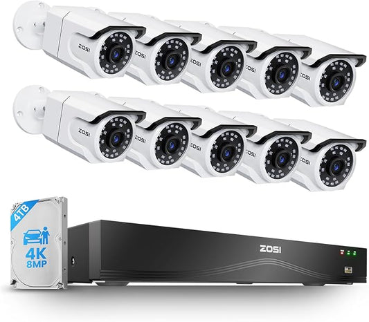 ZOSI 4K PoE Security Camera System by ZOSI