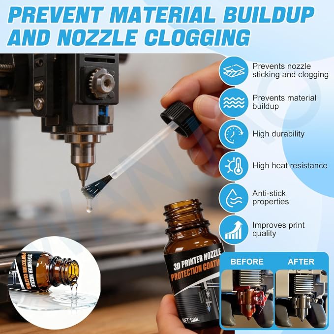 5PCS 10ml 3D Printer Nozzle Cleaning Coating 50g Printer Glue Stick 30g Printer - Image 2