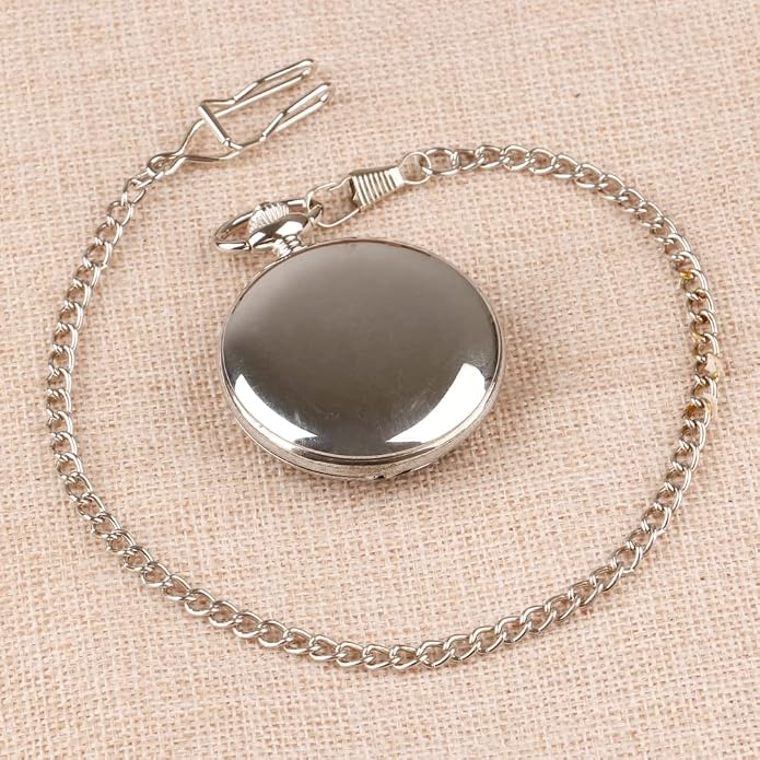 Men's Pocket Watch, Arabic Digital Dial Pocket Watches - Image 4