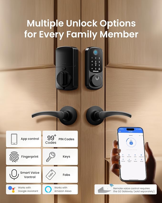 DESLOC B200 Fingerprint Smart Lock - Image 3