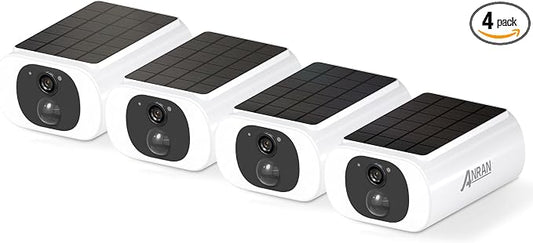 ANRAN 2K Cameras for Home Security Outside, Solar Security Cameras Wireless by ANRAN
