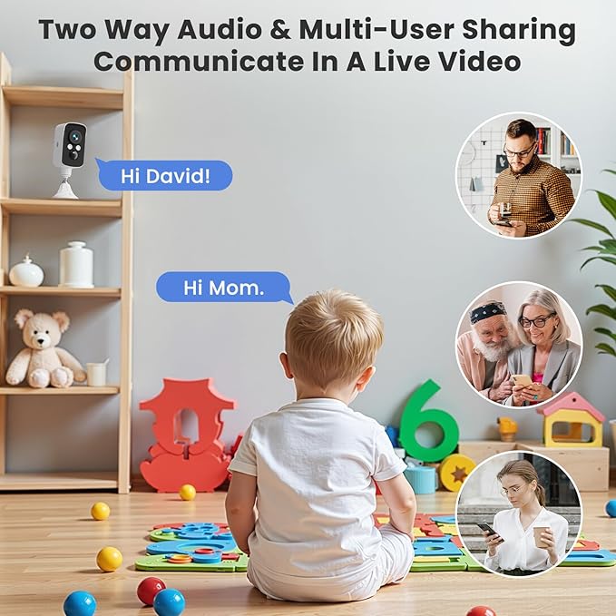 300° Pan Wireless Outdoor Security Camera, No Subscription Free 7-Day Cloud/SD - Image 3