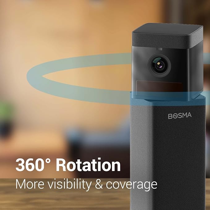 BOSMA X1 Lite Home Security Camera, Indoor Camera, Super Wide Angle, 360 Degree - Image 2