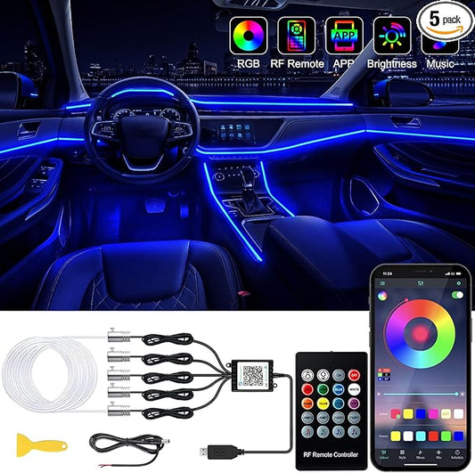 Jushope Interior Car LED Strip Lights by Jushope