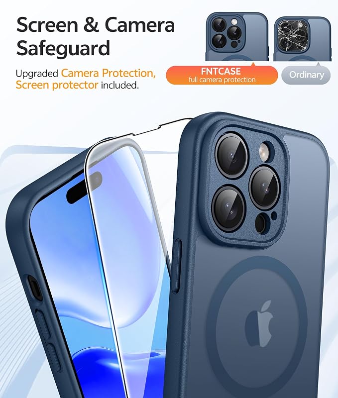 FNTCASE for iPhone 14 Pro Case: Translucent Matte Cases - Image 4