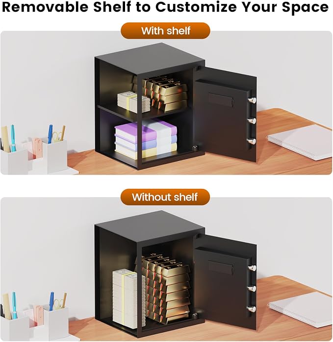 16.54 Inches Tall Safe Box, 2.5 Cuft Home Safe - Image 2