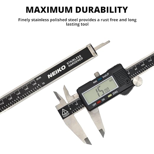 NEIKO 01407A Electronic Digital Caliper Measuring Tool, 0 - Image 4