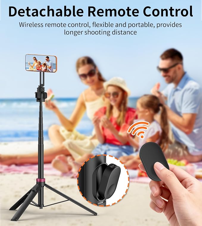 69" Monopod & Magnetic Phone Tripod - Image 6