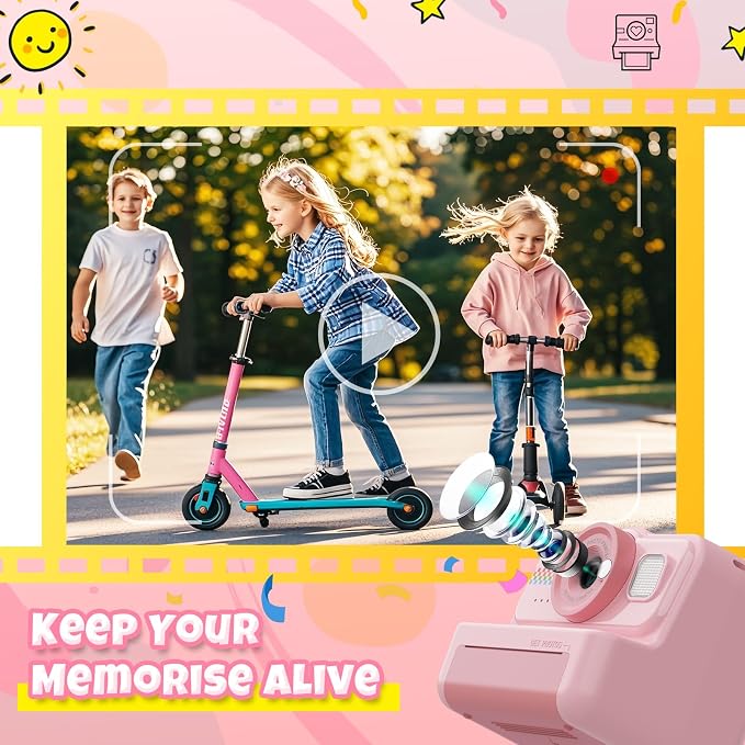 HiMont Kids Camera Instant Print, 1080P HD Instant Print Camera - Image 4