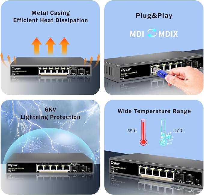 7 Port Unmanaged 2.5G Ethernet Switch - Image 5