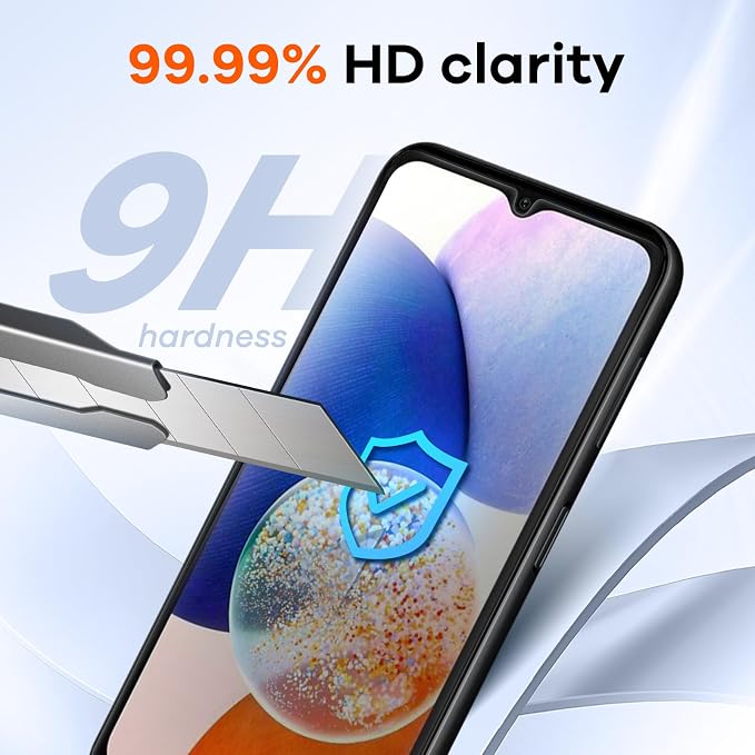 4+4 Pack for Samsung Galaxy A14 5G Screen Protector & Phone Camera Lens - Image 4