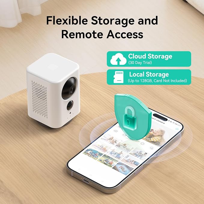 LIWAN Indoor Security Camera Wireless, Rechargeable Battery Powered, 2K WiFi - Image 7