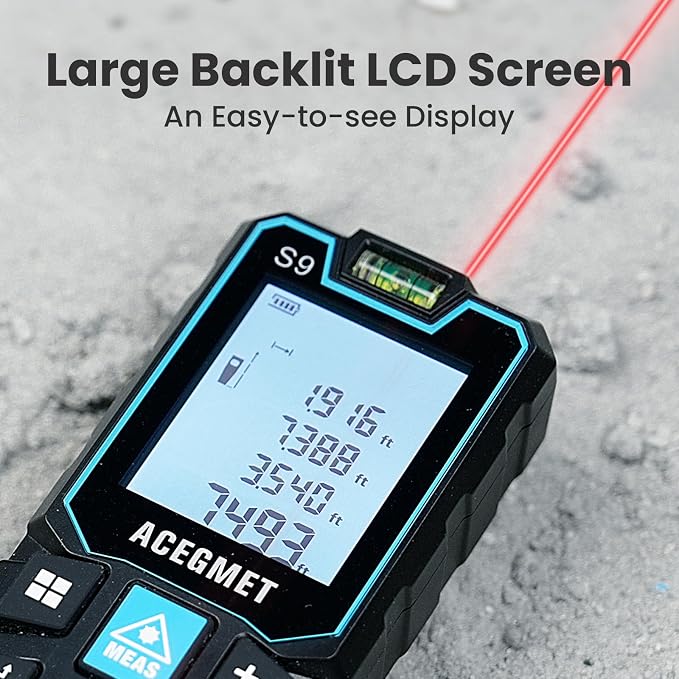 ACEGMET Laser Measure, 393ft/120m Laser Measurement Tool, Laser Measuring Tool - Image 7