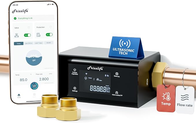 Frizzlife LP365 Smart Water Monitor and Automatic Shutoff by FRIZZLIFE