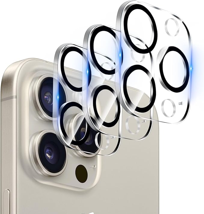 【3 Pack】Dengduoduo Tempered Glass Camera Lens Protector by Dengduoduo