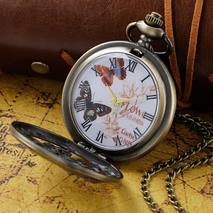 Men's Pocket Watch, Arabic Digital Dial Pocket Watches - Image 4