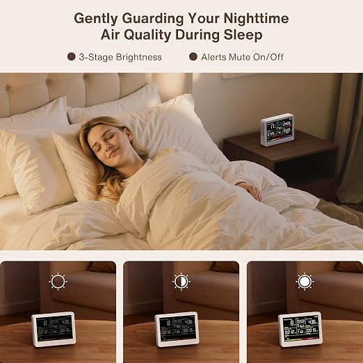 Professional 16 in 1 Air Quality Monitor Indoor 10h Battery & 5.5" Display 9 - Image 8