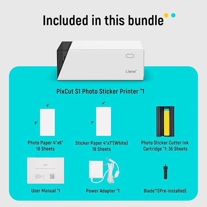 Liene PixCut S1 Color Sticker Printer & Cutting Machine - Image 9