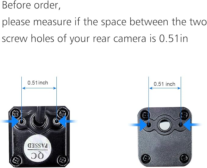 Pixelman Universal Car Rear View Camera License Plate Bracket, Upgraded Full - Image 7