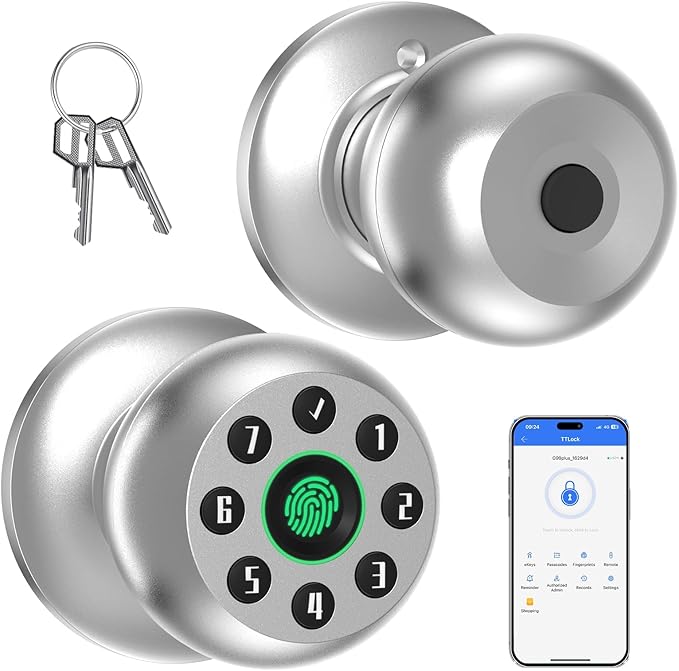 Fingerprint Door Knob, Smart Door Knob, Biometric Door Knob by RAFECIEE