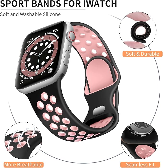 Lerobo Compatible with Apple Watch Bands 41mm SE 3 2 40mm 38mm 11 10 42mm Women - Image 8