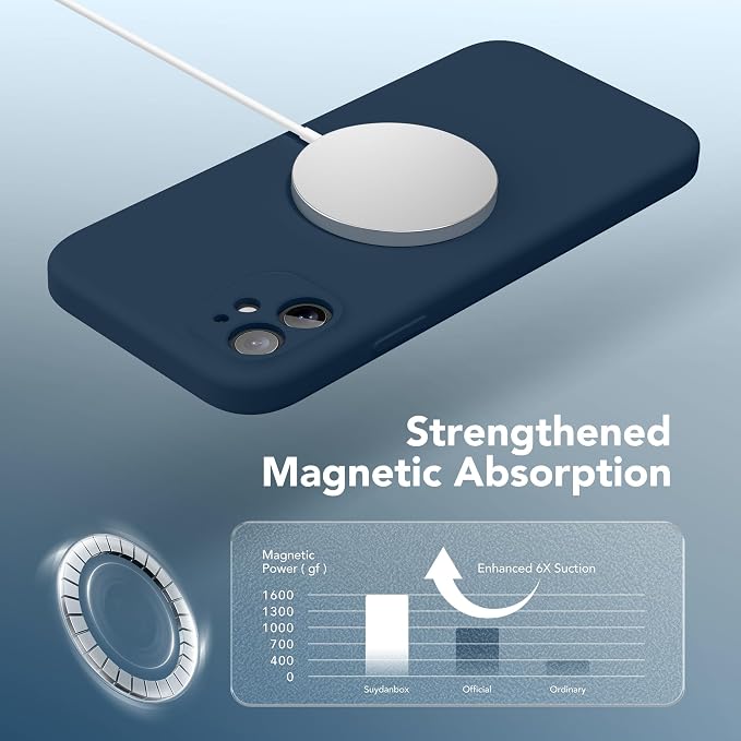 Magnetic for iPhone 11 Phone Case Silicone, Compatible - Image 3