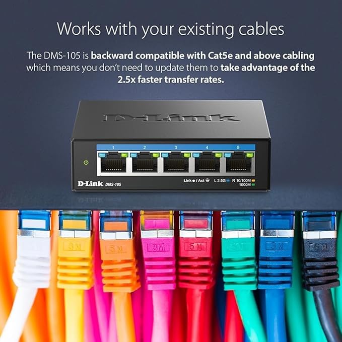 D-Link 5-Port 2.5GB Unmanaged Gaming Switch - Image 3