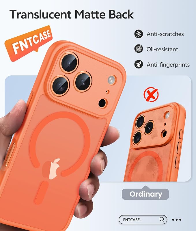 FNTCASE for iPhone 17 Pro Case: Translucent Matte Cases - Image 6
