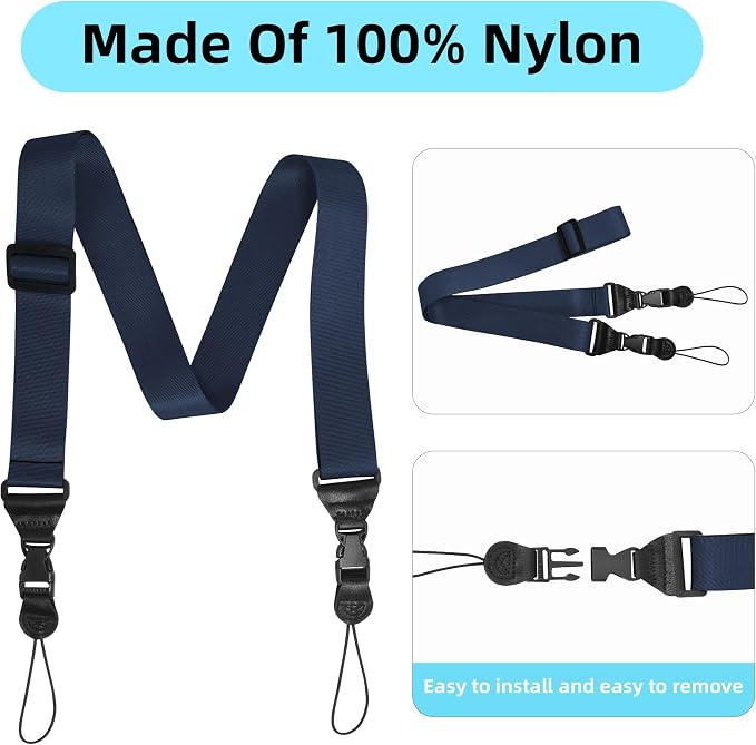 Adjustable Shoulder Strap:Comfortable iPad Strap Nylon Neck Lanyard - Image 4