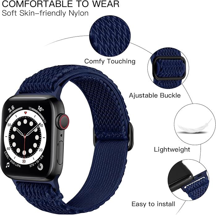Lerobo Stretchy Nylon Solo Loop Band, Compatible - Image 2