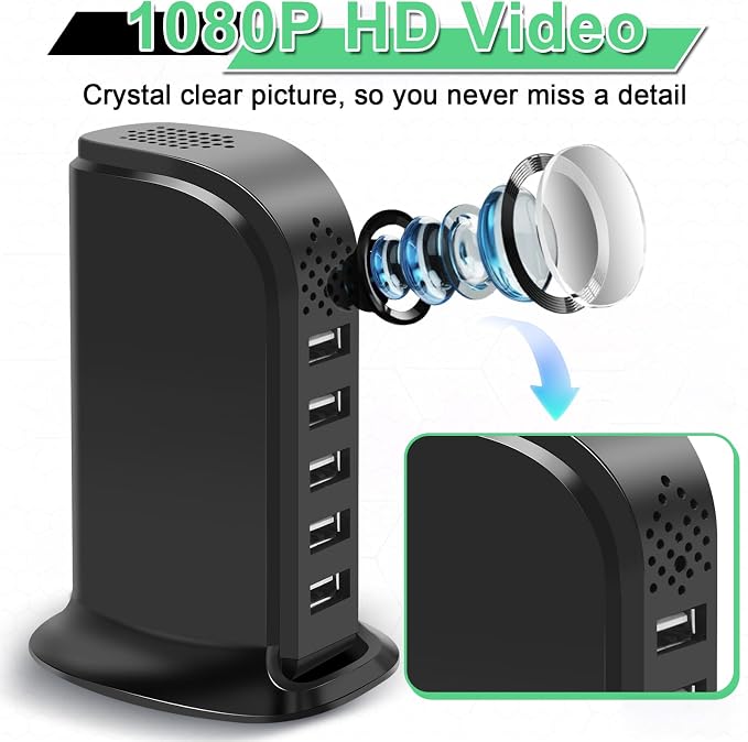 WiFi Hidden Camera with APP Control, Spy Cam with Motion Detection, Indoor - Image 2