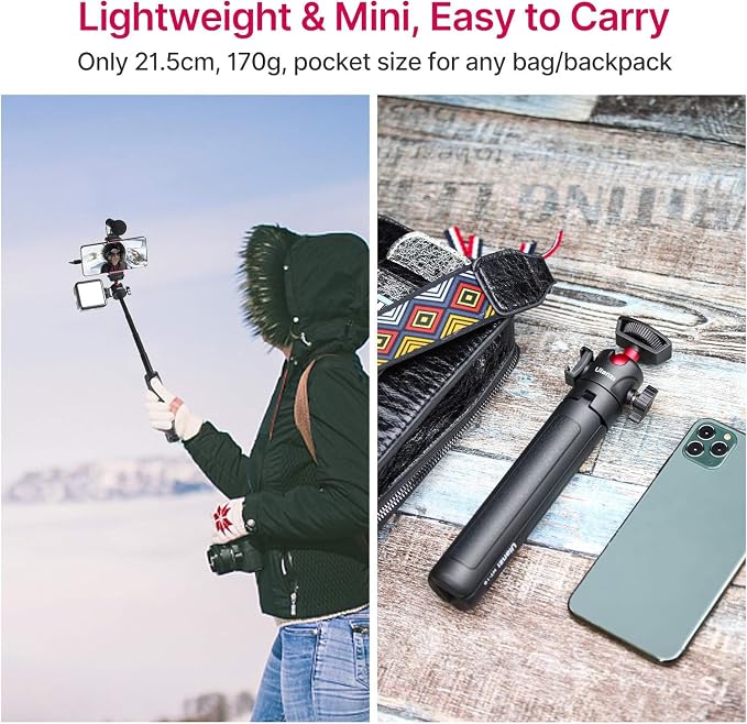 ULANZI MT-16 Extendable Mini Camera Tripod, 4 Levels Adjustment 360° Ball Head - Image 6