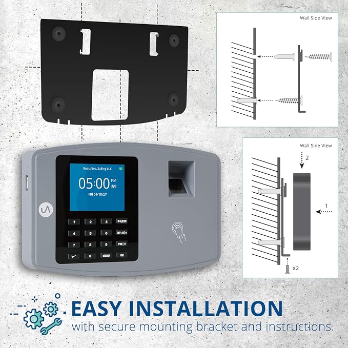 uAttend BN6000 Biometric Time Clock System - Image 4