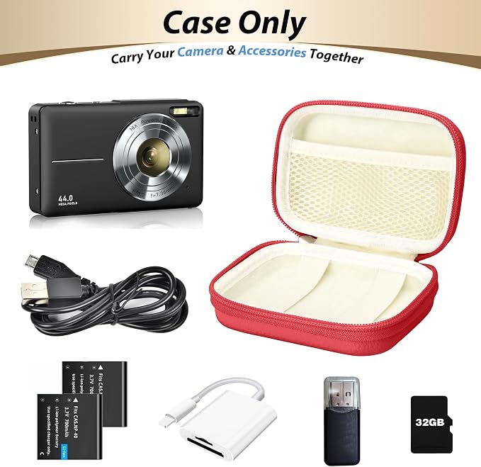 Digital Camera Case for CAMKORY, KODAK PIXPRO FZ45/FZ55, Canon IXUS 285 HS - Image 4