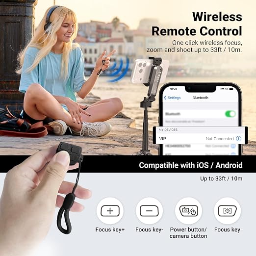 NEEWER Mini Tripod for Phone, Lightweight Foldable Small Selfie Stick Cell - Image 7