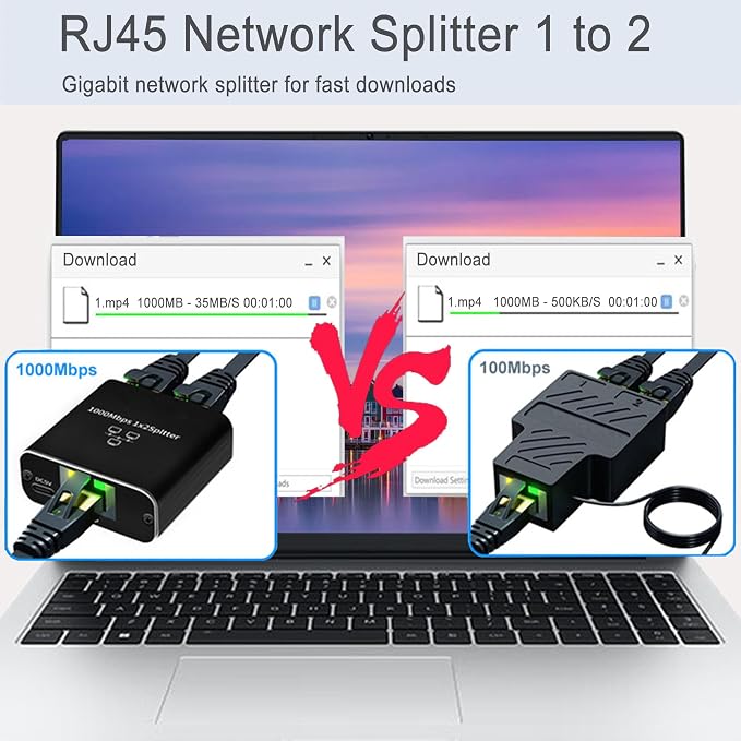 LIEZHUA Gigabit Ethernet Splitter 1 to 2 - Image 4