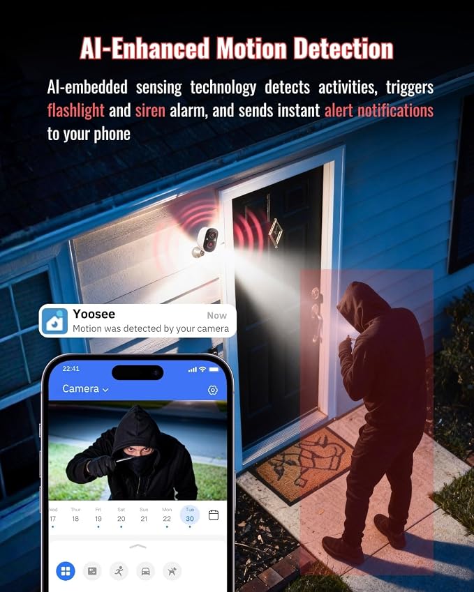 Security Cameras Wireless Outdoor, 2.5K WiFi Battery Powered Cameras - Image 5