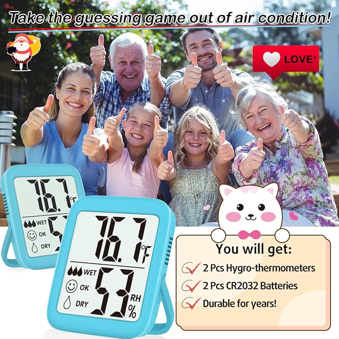 Antonki 2 Pack Room Thermometer - Image 7