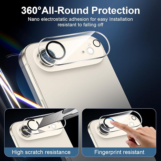 NEW'C 3x Screen Protector for iPhone Air+ 3x Camera Lens Protector, Sensor - Image 4