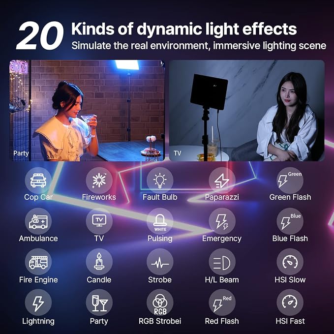 ULANZI LT003 RGB Video Light, 15W Portable LED Panel - Image 3