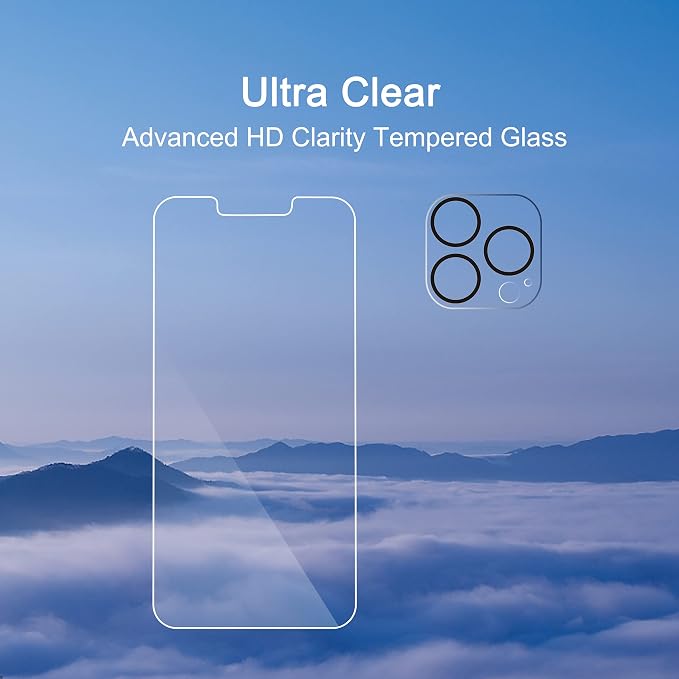 Ailun 2 Pack Screen Protector for iPhone 13 Pro Max Display 2021 - Image 4