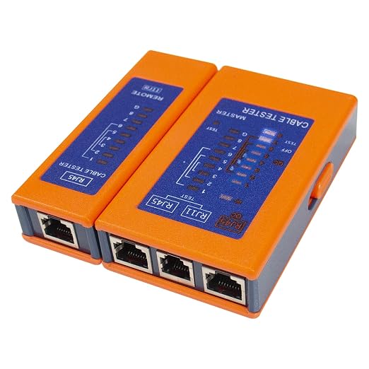 Network Cable Tester Ethernet Continuity Tester POE/RJ45/RJ11/RJ12/CAT5/CAT6 by YoureSatisfiedImHappy
