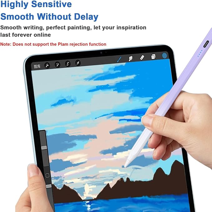 Stylus Pens for Touch Screens Power-Display Tablet Pen POM Tip Magnetic Digital - Image 6