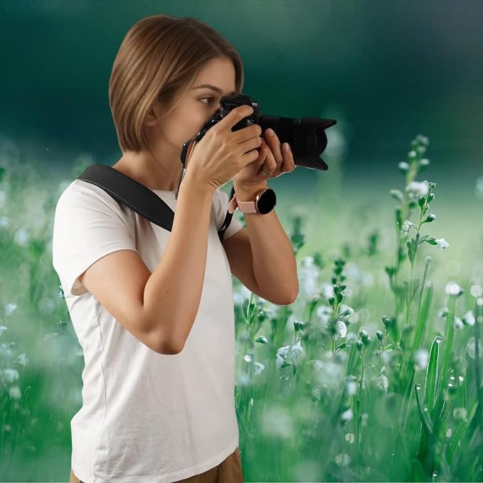 1.8”Wide Camera Strap, Fashionable PU Leather Camera Strap - Image 7